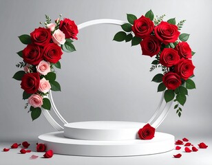 christmas wreath with red roses jpg 