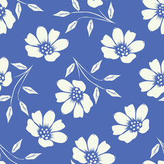 cute flower pattern image for fabric textile or wall decoration
