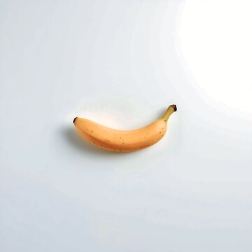 banana on a white background