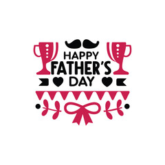 Bold and playful father s day celebration with a trophy and festive elements