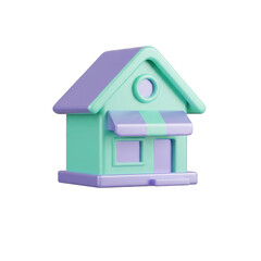 Home Store Icon 3D