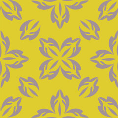 Seamless beautiful vintage flower pattern textile design
