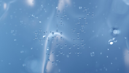 ritonavir molecular structure, 3d model molecule, antiretroviral structural chemical formula view from a microscope