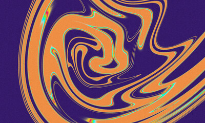 Vibrant Abstract Swirl Pattern with Retro Colors and Texture