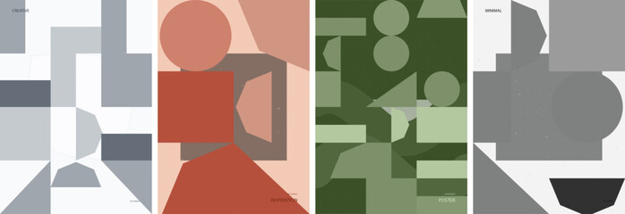 Elegant Minimalism Vector Layout for Poster Background