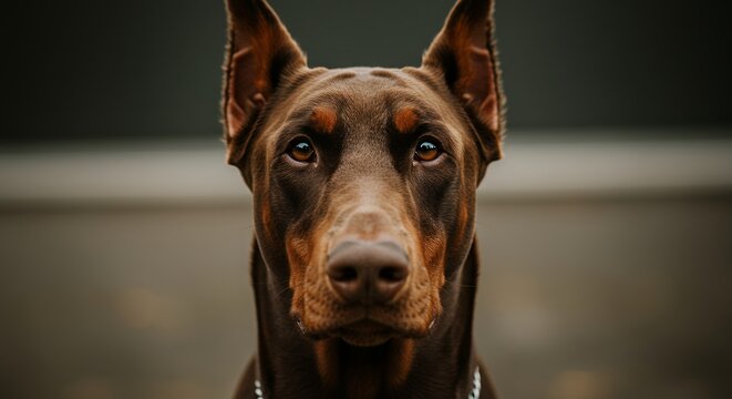Doberman pinscher portrait