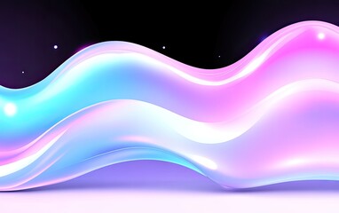 Naklejka premium Abstract Pastel Wave Design Background Image