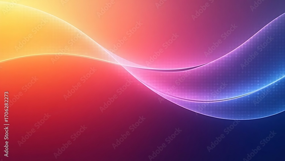 Poster abstract background with a colorful glowing wave. a modern dynamic design with a vibrant gradient of