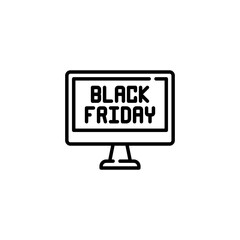 Black Friday Icon – Black Friday Sale, Black Friday Discount, Black Friday Tag, Black Friday Badge, Black Friday Vector Design icon