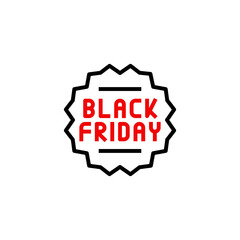 Black Friday Icon – Black Friday Sale, Black Friday Discount, Black Friday Tag, Black Friday Badge, Black Friday Vector Design icon
