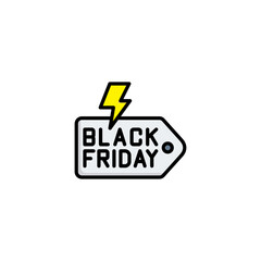 Black Friday Icon – Black Friday Sale, Black Friday Discount, Black Friday Tag, Black Friday Badge, Black Friday Vector Design icon