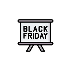 Black Friday Icon – Black Friday Sale, Black Friday Discount, Black Friday Tag, Black Friday Badge, Black Friday Vector Design icon