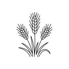 Minimalist black and white abstract line art illustration