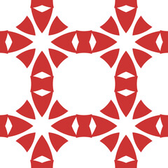 Seamless Red Geometric Pattern Background