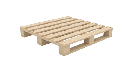 New Wooden Pallet for Shipping and Storage Solutions.