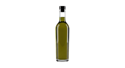 Olive Oil Bottle on White Background.