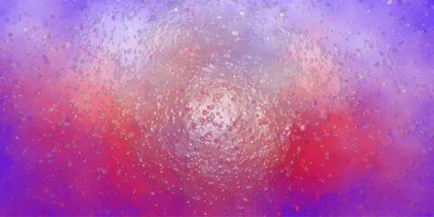 Abstract purple pink and white watercolor texture with a dense scattering of small droplets and a luminous central glow for ethereal backgrounds and creative design