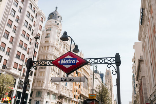 Callao Station Metro Entrance