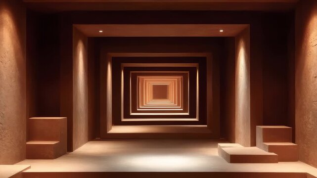 Creative Space Tunnel Visual Art of Infinite Extension