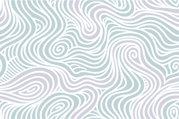 Abstract Swirling Lines Pattern in Pastel Blue and Lavender