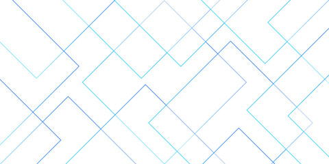 Vector futuristic architecture concept with digital geometric connection blue lines. Abstract Multicolor Vector Blueprint on White Background. Simple block background with lines. 