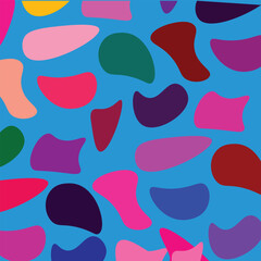 seamless pattern with colorful hearts