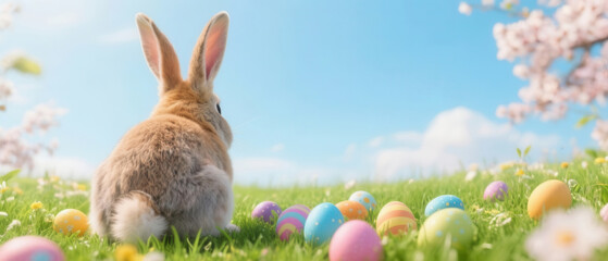 Banner with easter eggs