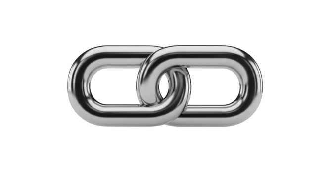 Interlocked Metal Chain Links: Strength and Connection Symbol.