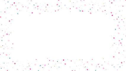 Falling Confetti Background Colorful Celebration Overlay Design