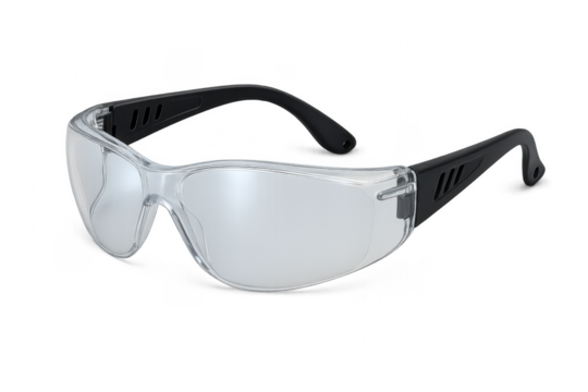 Protective Glasses with Transparent Background Ensuring Workplace Safety