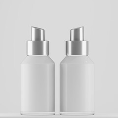  Twin Airless Pump Bottle Mockup