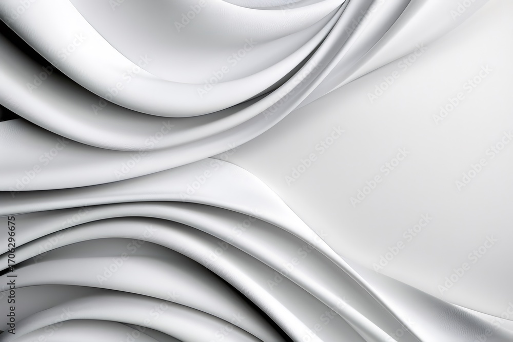 Aufkleber abstract white wavy background creating an elegant and modern design