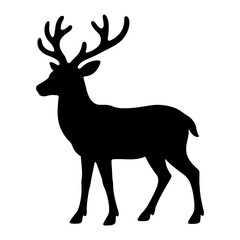 Fototapeta premium Reindeer Silhouette