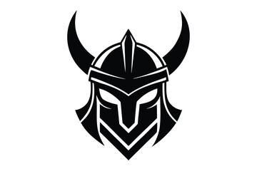 Obraz premium valkyrie helmet vector art