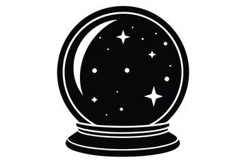 crystal ball vector art