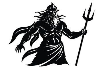 poseidon vector art