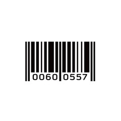 Black and white barcode with numbers 00600557.