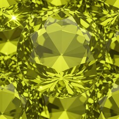 Elegant chrysoberyl crystal background with radiant yellow-green gemstones and sharp transparent facets