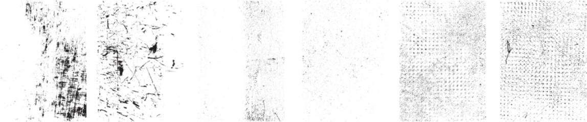 Grunge textures set. Collection of vector overlay, distress, textures .Simply Place texture over any Object to Create grunge,splattered ,dirty effect .
