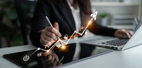 Business growth strategy drives business, growth, and success by following structured roadmap,...