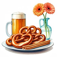 For pretzels presentation