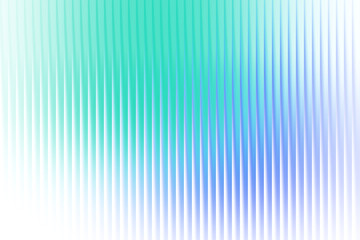 Fototapeta premium An abstract background featuring vertical stripes in a gradient of teal, blue, and white. The stripes create a textured effect