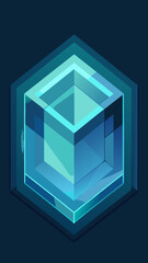 Fototapeta premium abstract blue cube background