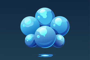 abstract background with bubbles