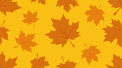 seamless pattern with autumn leaves
