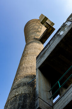 Brutalist water tower