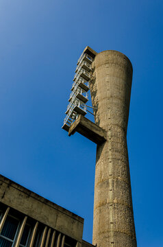 Brutalist water tower