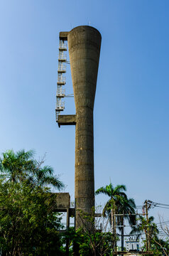 Brutalist water tower