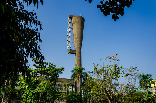 Brutalist water tower