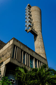 Brutalist water tower
